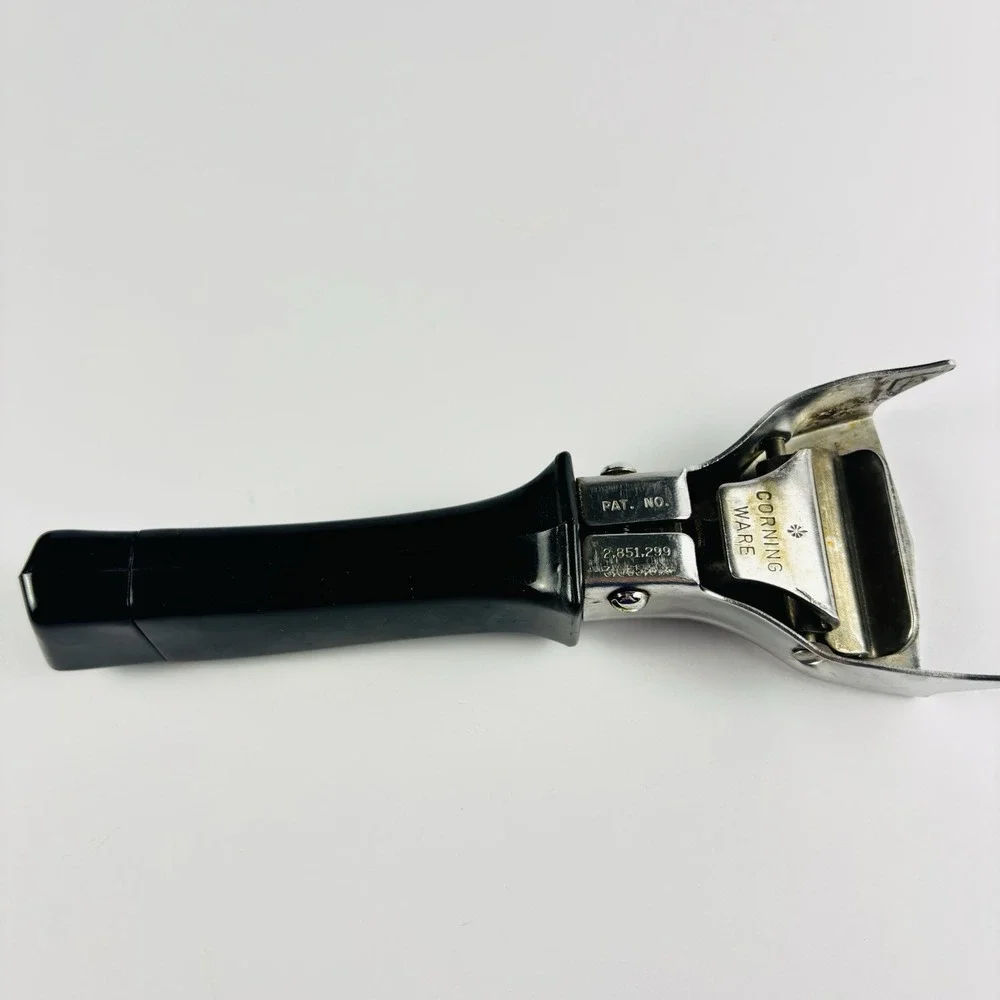 Vtg Corning Ware Black Twist Detachable Handle Lock On‎ Pot Casserole P-10-HG